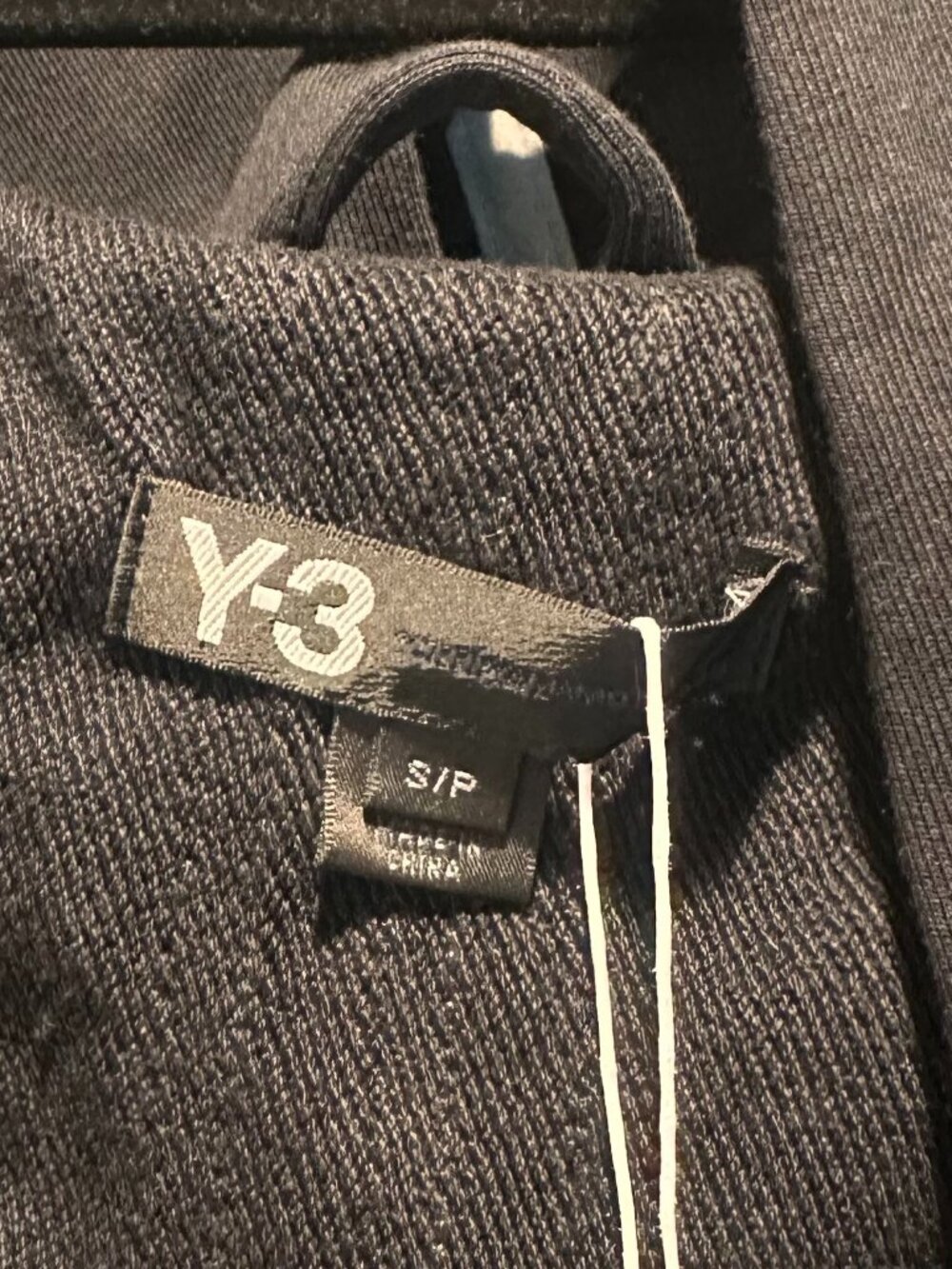 Y-3 Yohji Yamamoto Black Reflective Splatter Cocoon Shawl Sweatshirt – Size S - Picture 3 of 9